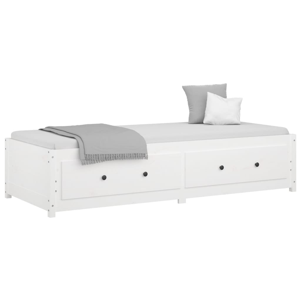 Slaapbank zonder matras 80x200 cm massief grenenhout wit is nu te koop bij PeponiXL, paradijselijk wonen!