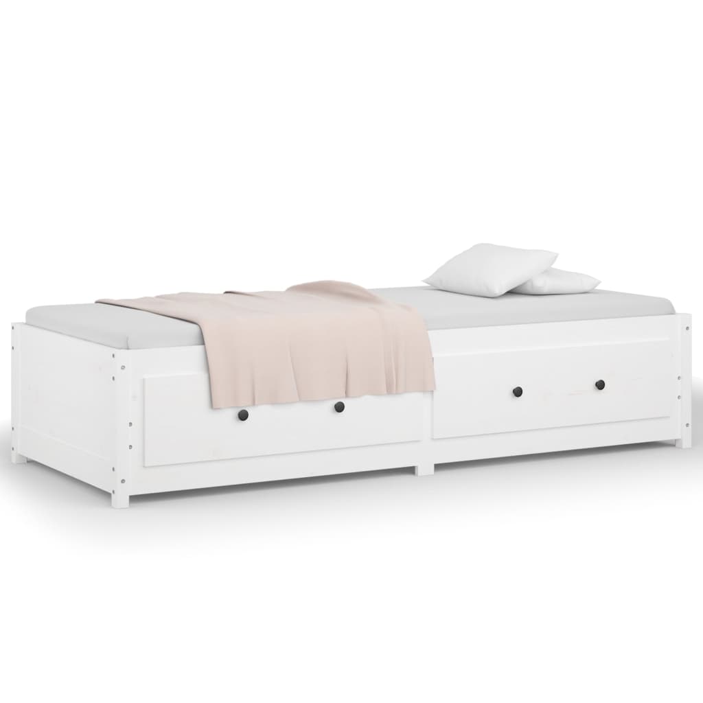 Slaapbank zonder matras 80x200 cm massief grenenhout wit is nu te koop bij PeponiXL, paradijselijk wonen!