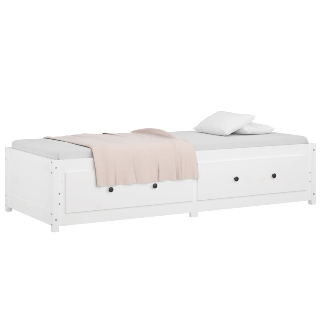 Slaapbank zonder matras 80x200 cm massief grenenhout wit is nu te koop bij PeponiXL, paradijselijk wonen!