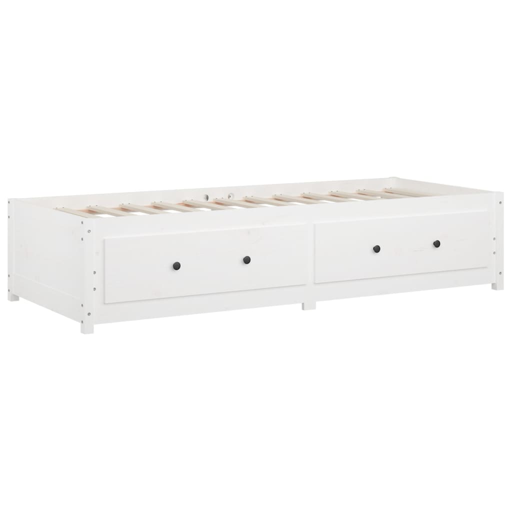 Slaapbank zonder matras 80x200 cm massief grenenhout wit is nu te koop bij PeponiXL, paradijselijk wonen!
