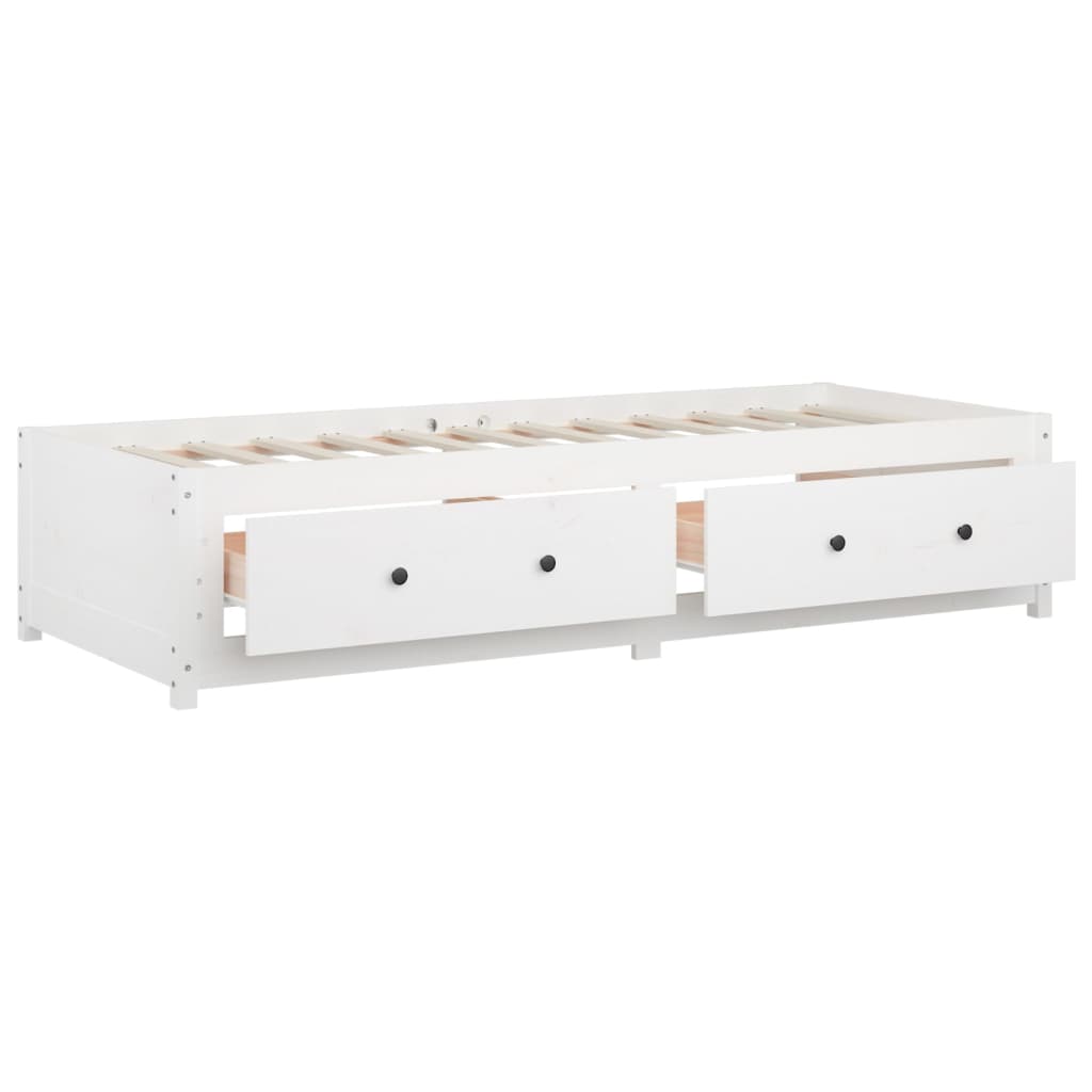 Slaapbank zonder matras 80x200 cm massief grenenhout wit is nu te koop bij PeponiXL, paradijselijk wonen!