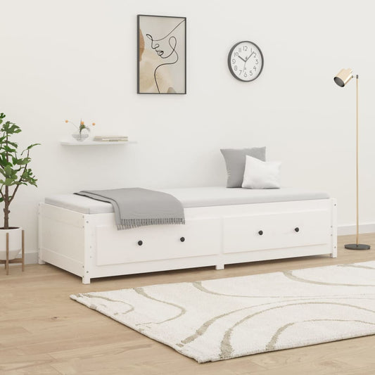 Slaapbank zonder matras 80x200 cm massief grenenhout wit is nu te koop bij PeponiXL, paradijselijk wonen!