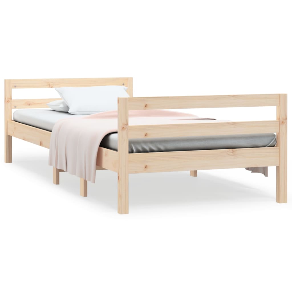 Bedframe zonder matras massief grenenhout 80x200 cm is nu te koop bij PeponiXL, paradijselijk wonen!