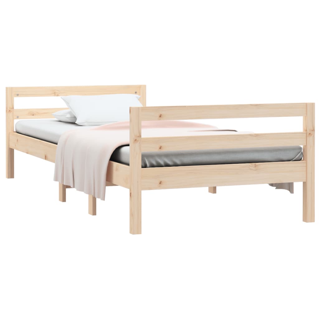 Bedframe zonder matras massief grenenhout 80x200 cm is nu te koop bij PeponiXL, paradijselijk wonen!
