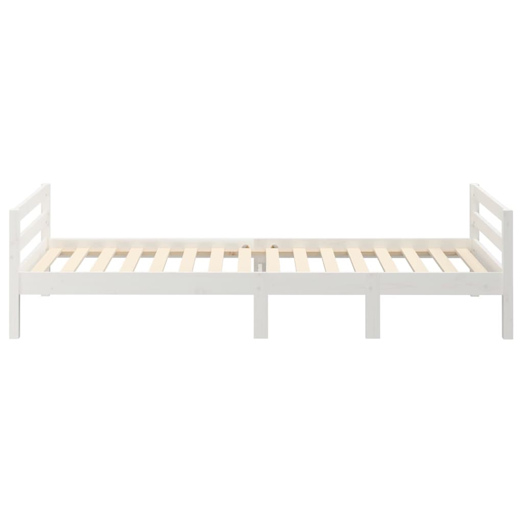 Bedframe zonder matras massief grenenhout wit 80x200 cm is nu te koop bij PeponiXL, paradijselijk wonen!