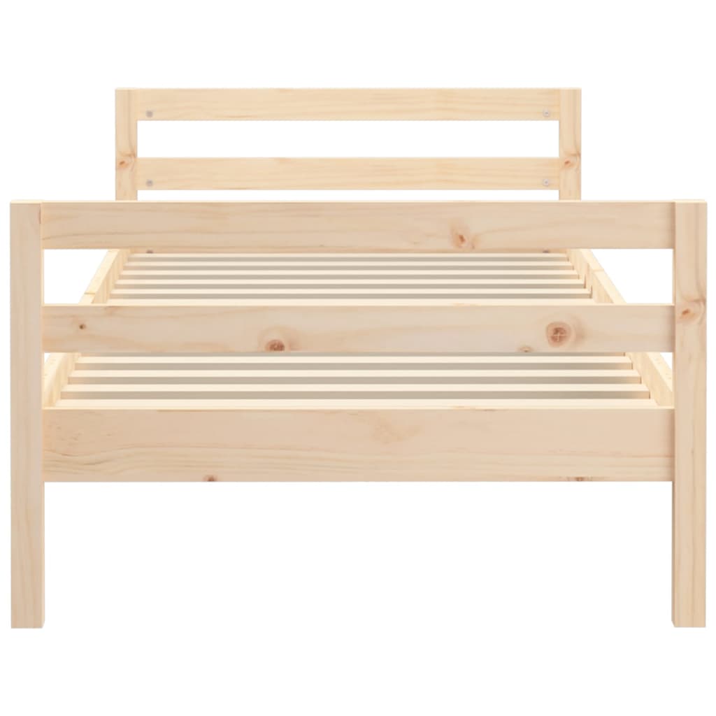 Bedframe zonder matras massief grenenhout 75x190 cm is nu te koop bij PeponiXL, paradijselijk wonen!
