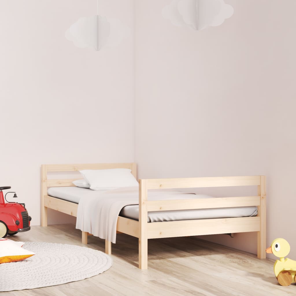 Bedframe zonder matras massief grenenhout 75x190 cm is nu te koop bij PeponiXL, paradijselijk wonen!