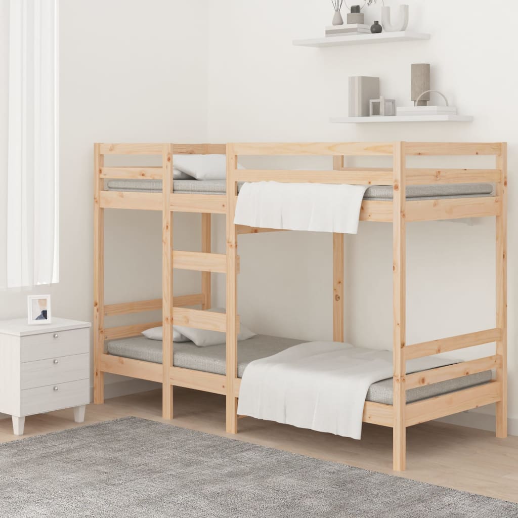 Stapelbedframe zonder matras massief grenenhout 90x200 cm is nu te koop bij PeponiXL, paradijselijk wonen!