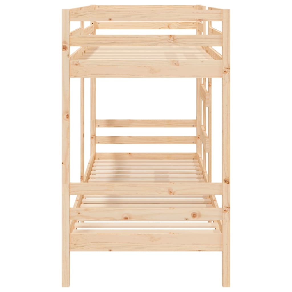 Stapelbedframe zonder matras massief grenenhout 90x200 cm is nu te koop bij PeponiXL, paradijselijk wonen!