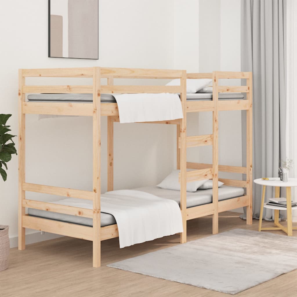 Stapelbedframe zonder matras massief grenenhout 90x200 cm is nu te koop bij PeponiXL, paradijselijk wonen!