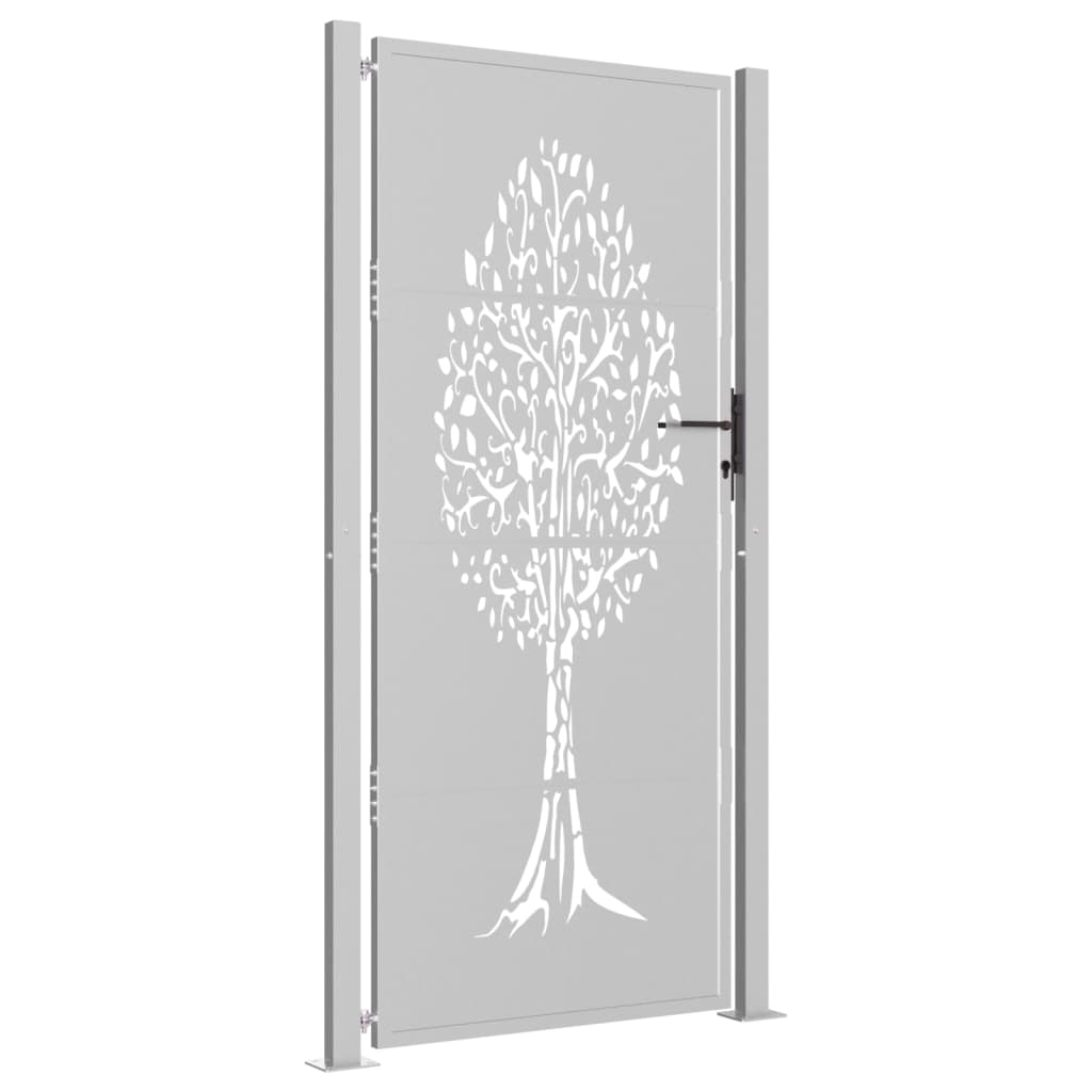 Poort 100x200 cm cortenstaal boom ontwerp is nu te koop bij PeponiXL, paradijselijk wonen!