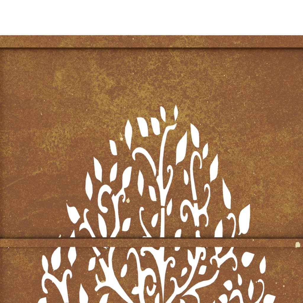 Poort 100x200 cm cortenstaal boom ontwerp is nu te koop bij PeponiXL, paradijselijk wonen!