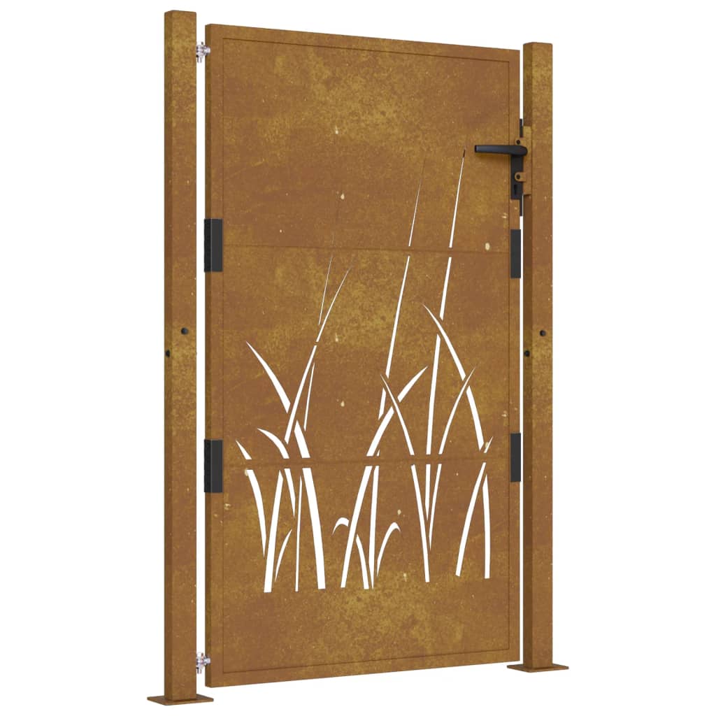 Poort grasontwerp 100x125 cm cortenstaal is nu te koop bij PeponiXL, paradijselijk wonen!