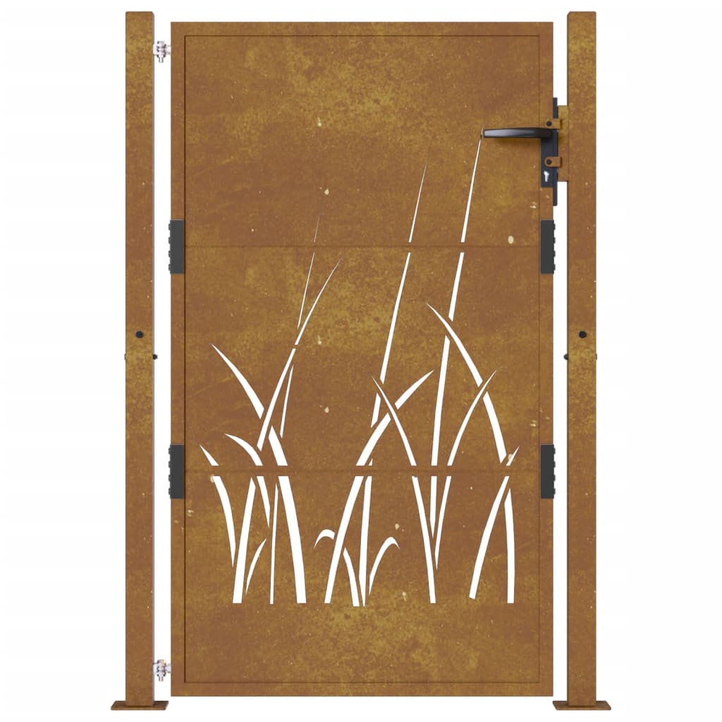 Poort grasontwerp 100x125 cm cortenstaal is nu te koop bij PeponiXL, paradijselijk wonen!