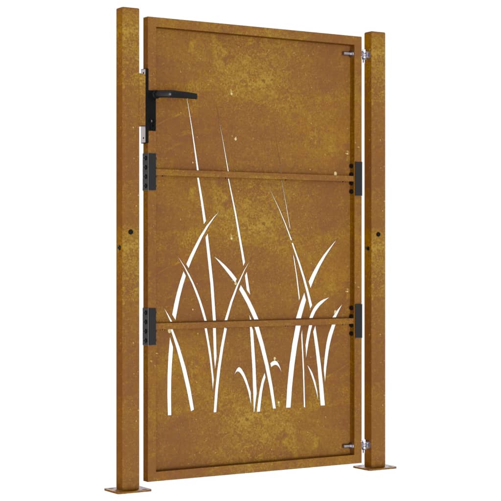 Poort grasontwerp 100x125 cm cortenstaal is nu te koop bij PeponiXL, paradijselijk wonen!