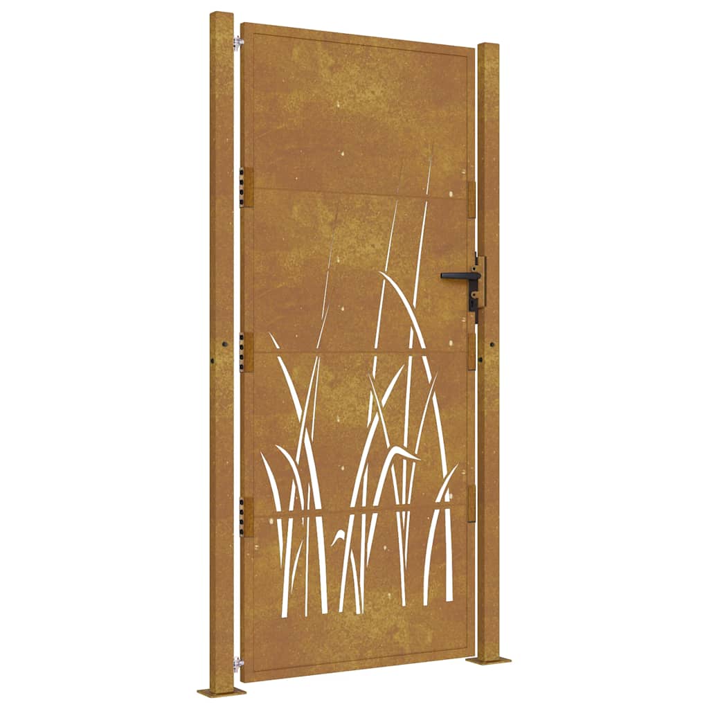 Poort grasontwerp 100x175 cm cortenstaal is nu te koop bij PeponiXL, paradijselijk wonen!
