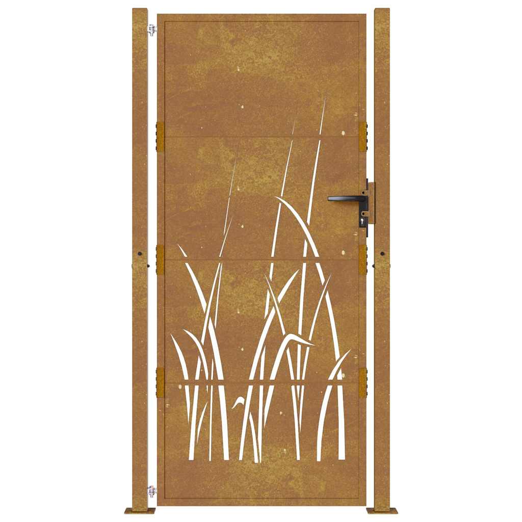 Poort grasontwerp 100x175 cm cortenstaal is nu te koop bij PeponiXL, paradijselijk wonen!