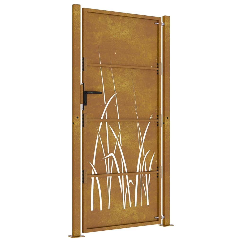 Poort grasontwerp 100x175 cm cortenstaal is nu te koop bij PeponiXL, paradijselijk wonen!