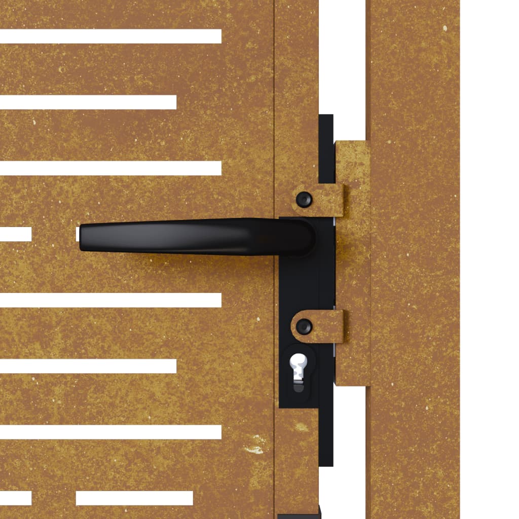 Poort 100x175 cm vierkant cortenstaal is nu te koop bij PeponiXL, paradijselijk wonen!