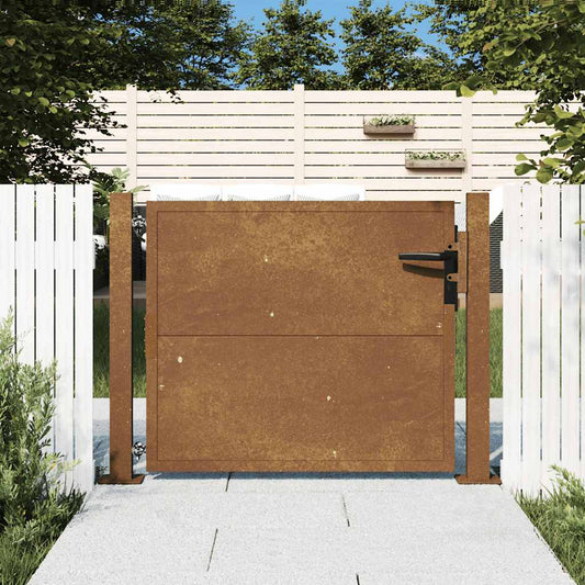 Poort 100x100 cm cortenstaal is nu te koop bij PeponiXL, paradijselijk wonen!