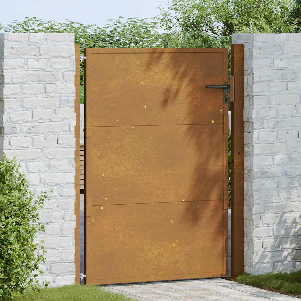 Poort 100x125 cm cortenstaal is nu te koop bij PeponiXL, paradijselijk wonen!