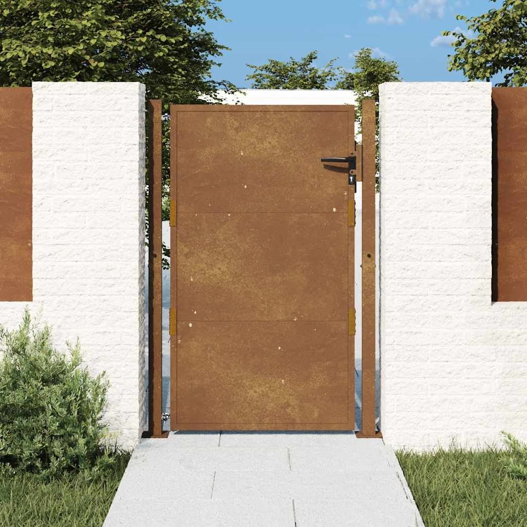 Poort 100x125 cm cortenstaal is nu te koop bij PeponiXL, paradijselijk wonen!