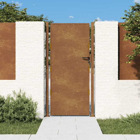 Poort 100x175 cm cortenstaal is nu te koop bij PeponiXL, paradijselijk wonen!