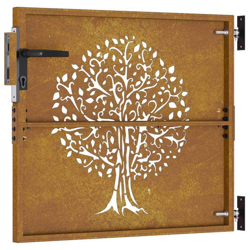 Poort 85x75 cm boomontwerp cortenstaal is nu te koop bij PeponiXL, paradijselijk wonen!