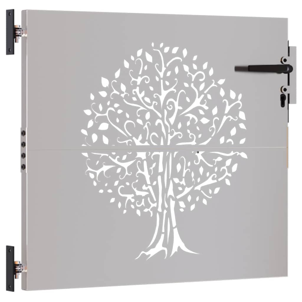 Poort 85x100 cm boomontwerp cortenstaal is nu te koop bij PeponiXL, paradijselijk wonen!