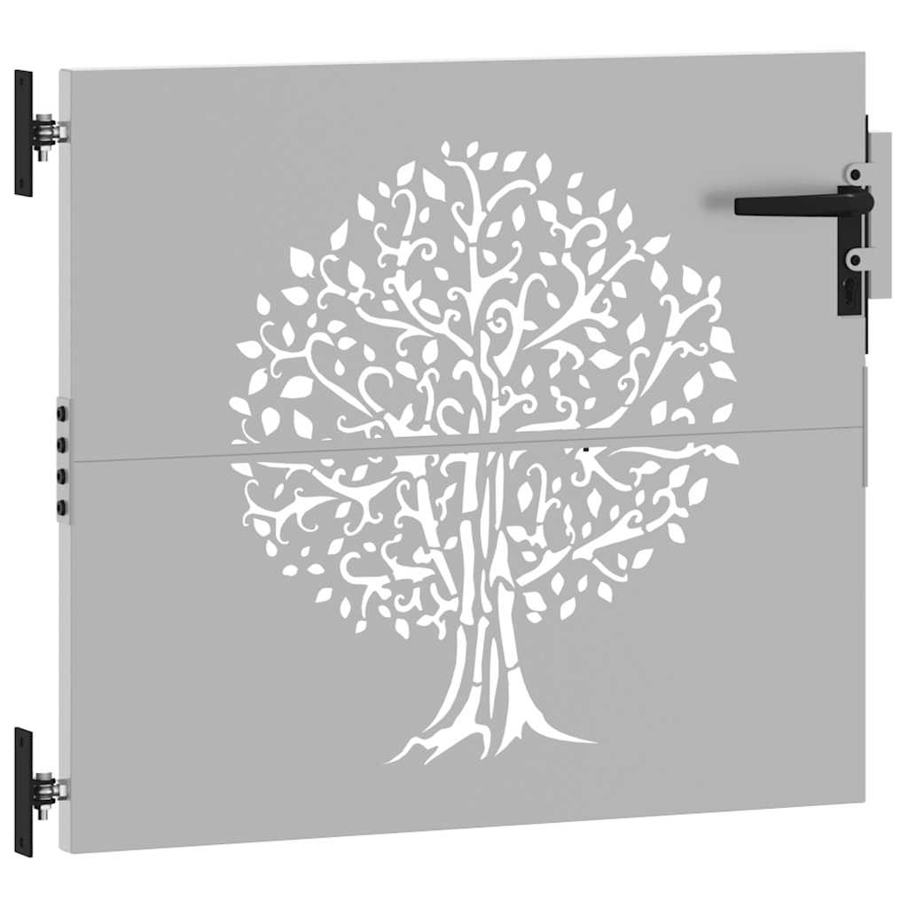 Poort 85x100 cm boomontwerp cortenstaal is nu te koop bij PeponiXL, paradijselijk wonen!