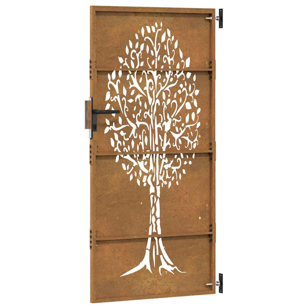 Poort 85x175 cm boomontwerp cortenstaal is nu te koop bij PeponiXL, paradijselijk wonen!