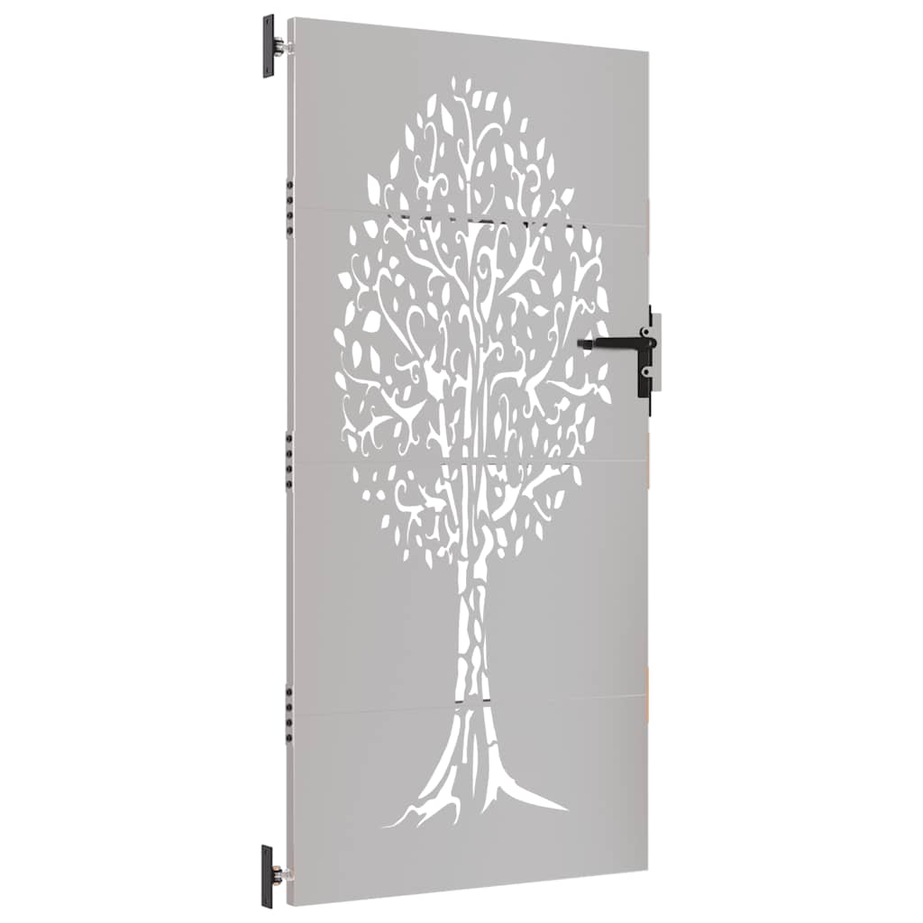 Poort 85x200 cm boomontwerp cortenstaal is nu te koop bij PeponiXL, paradijselijk wonen!