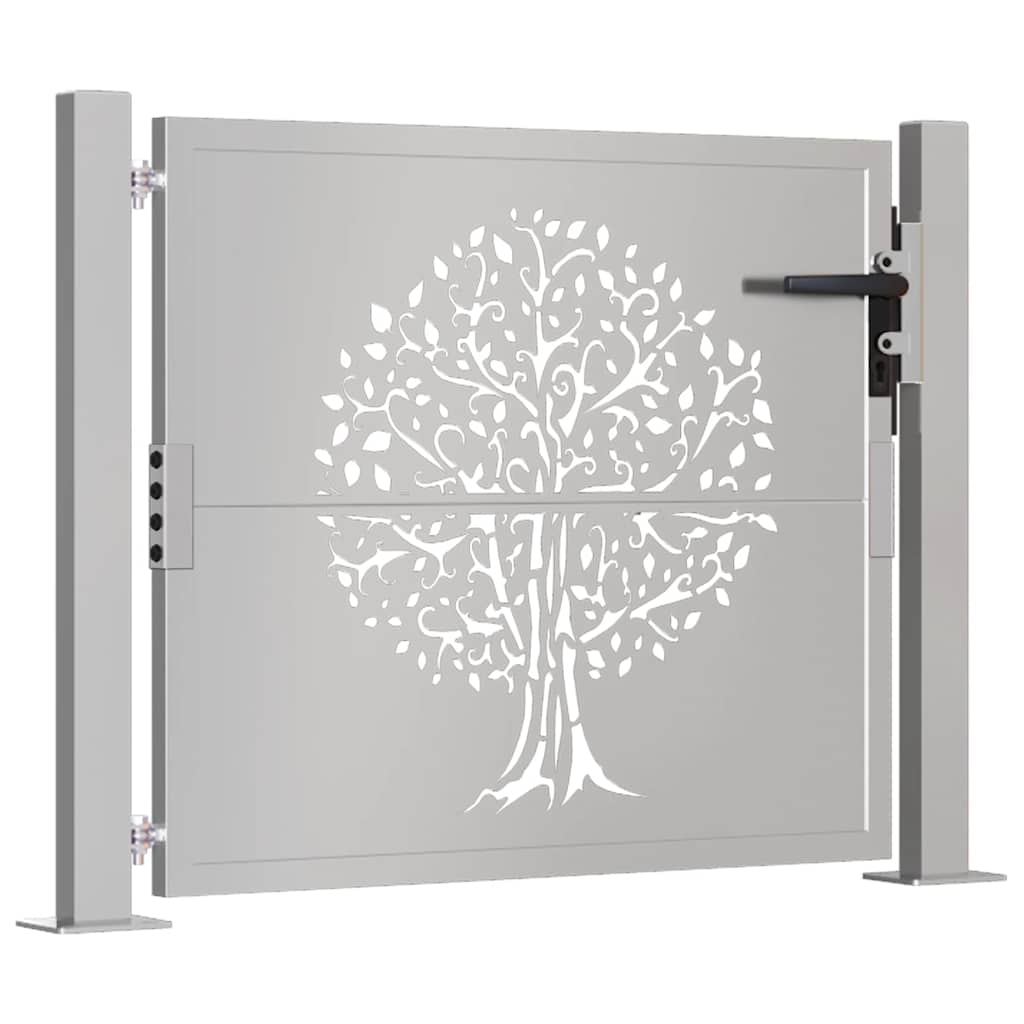Poort 100x100 cm boomontwerp cortenstaal is nu te koop bij PeponiXL, paradijselijk wonen!
