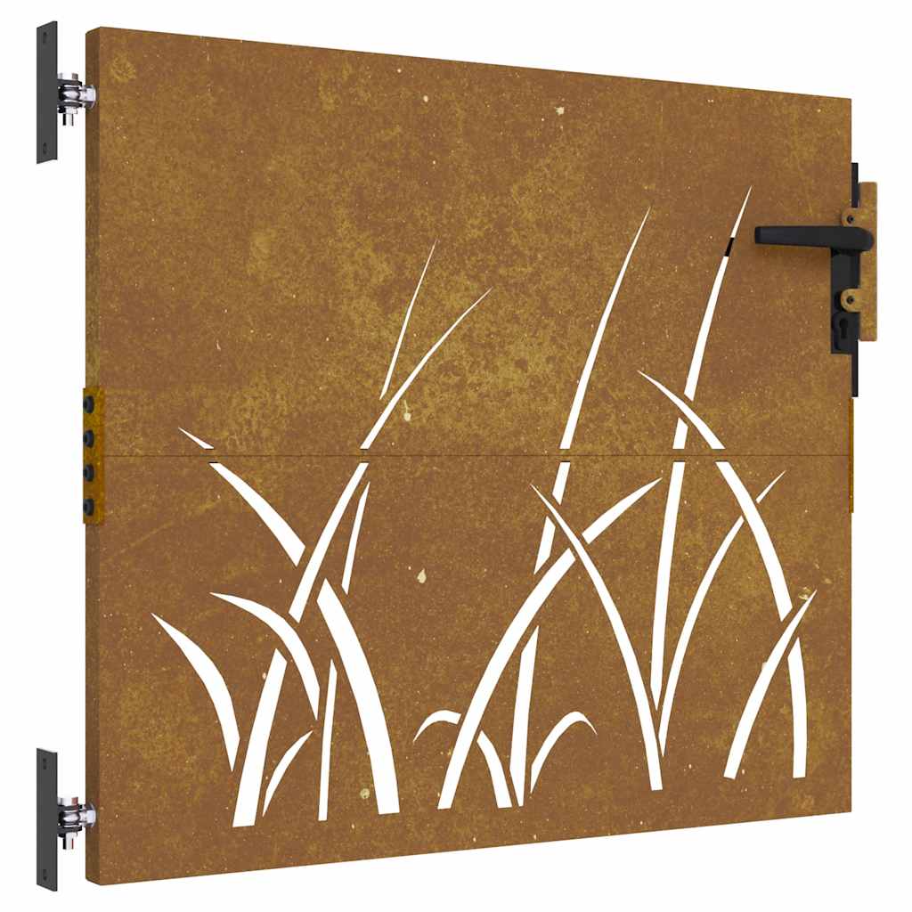 Poort 85x75 cm grasontwerp cortenstaal is nu te koop bij PeponiXL, paradijselijk wonen!