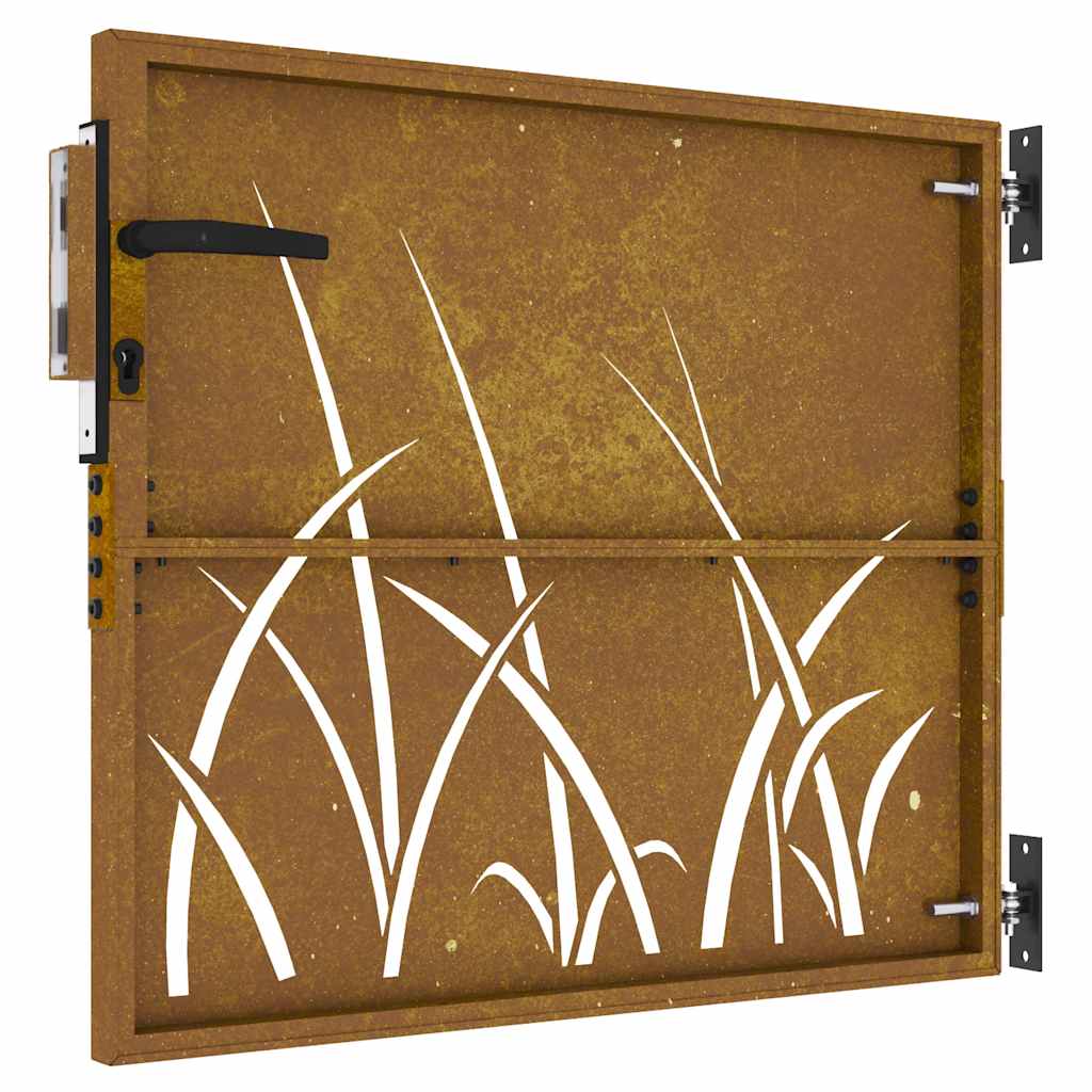 Poort 85x75 cm grasontwerp cortenstaal is nu te koop bij PeponiXL, paradijselijk wonen!