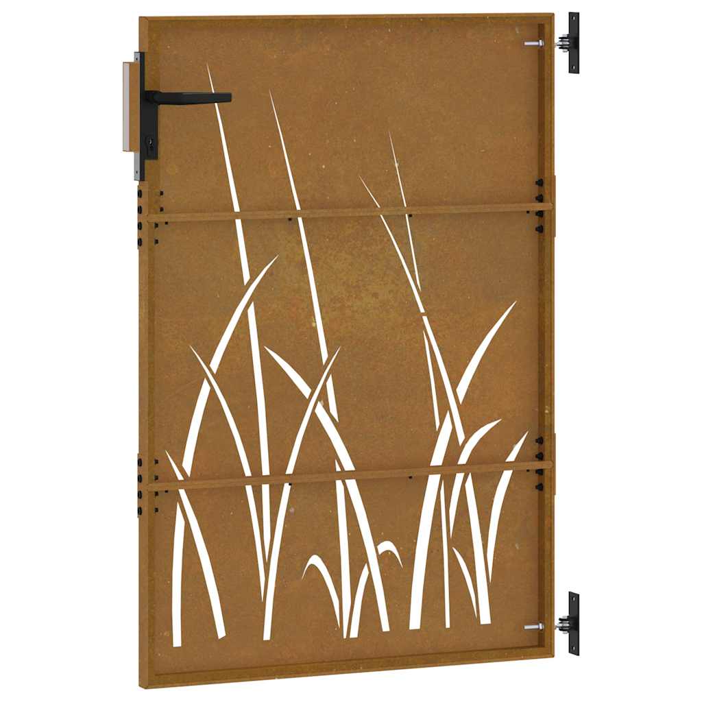 Poort 85x125 cm grasontwerp cortenstaal is nu te koop bij PeponiXL, paradijselijk wonen!