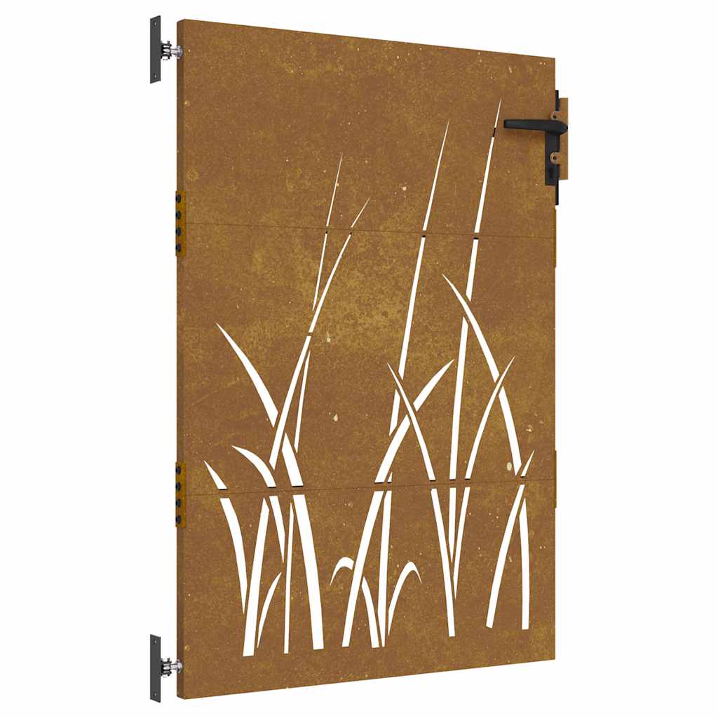 Poort 85x150 cm grasontwerp cortenstaal is nu te koop bij PeponiXL, paradijselijk wonen!