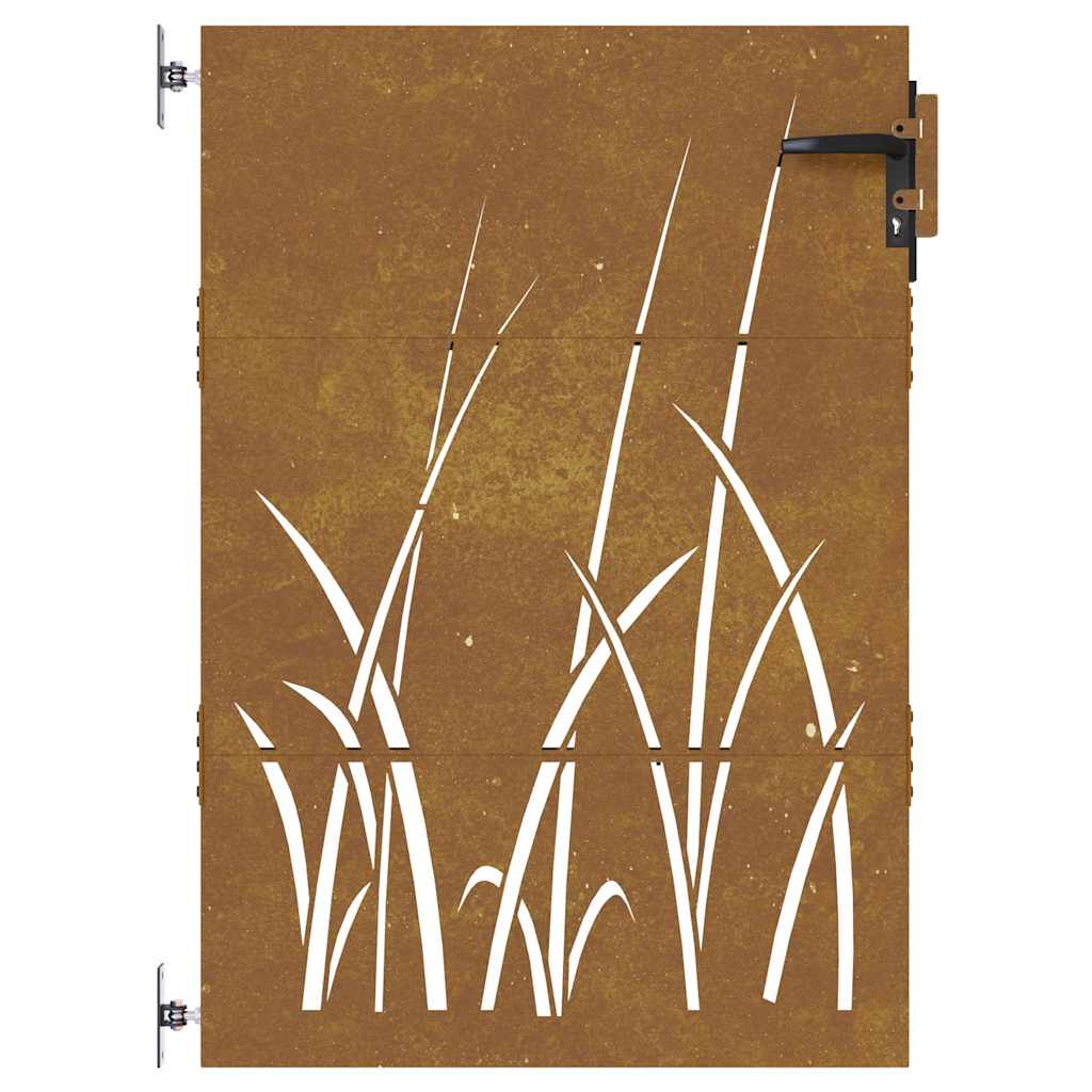 Poort 85x150 cm grasontwerp cortenstaal is nu te koop bij PeponiXL, paradijselijk wonen!