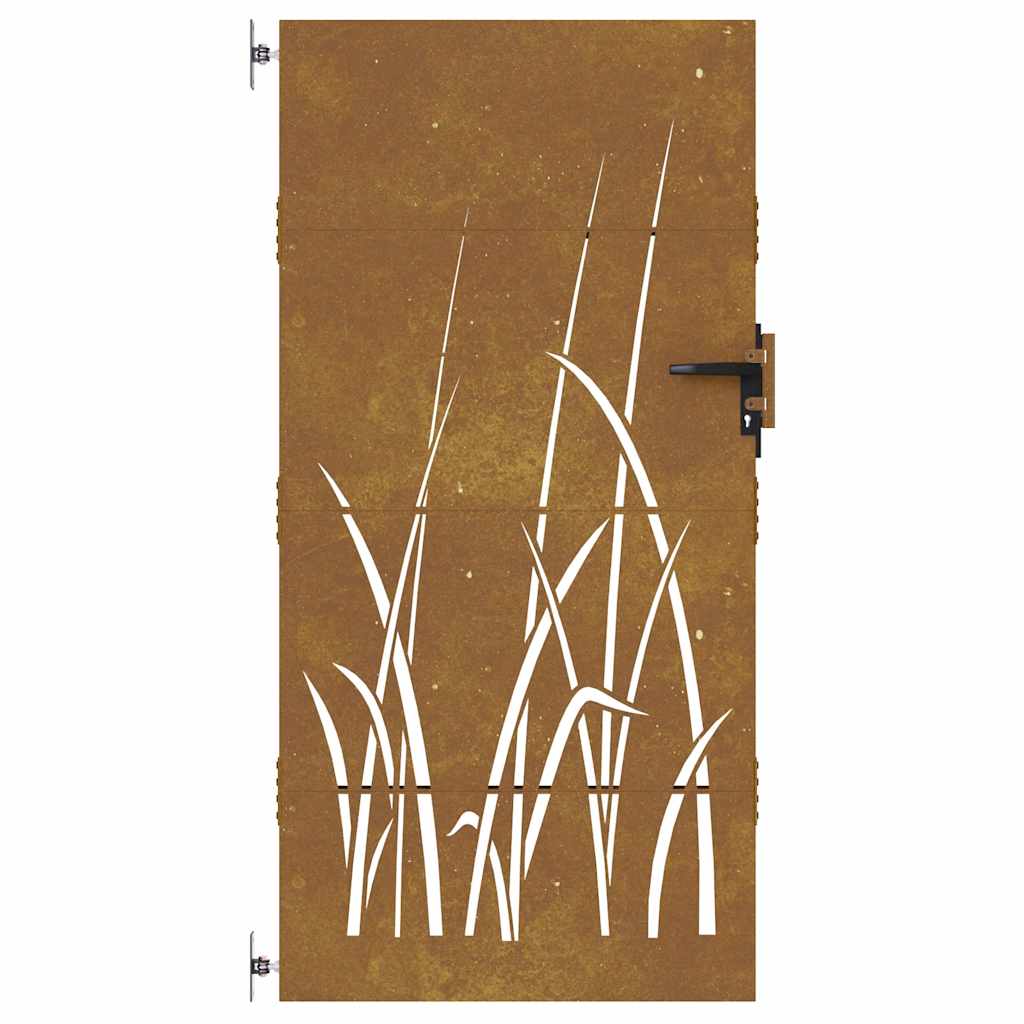 Poort 85x200 cm grasontwerp cortenstaal is nu te koop bij PeponiXL, paradijselijk wonen!