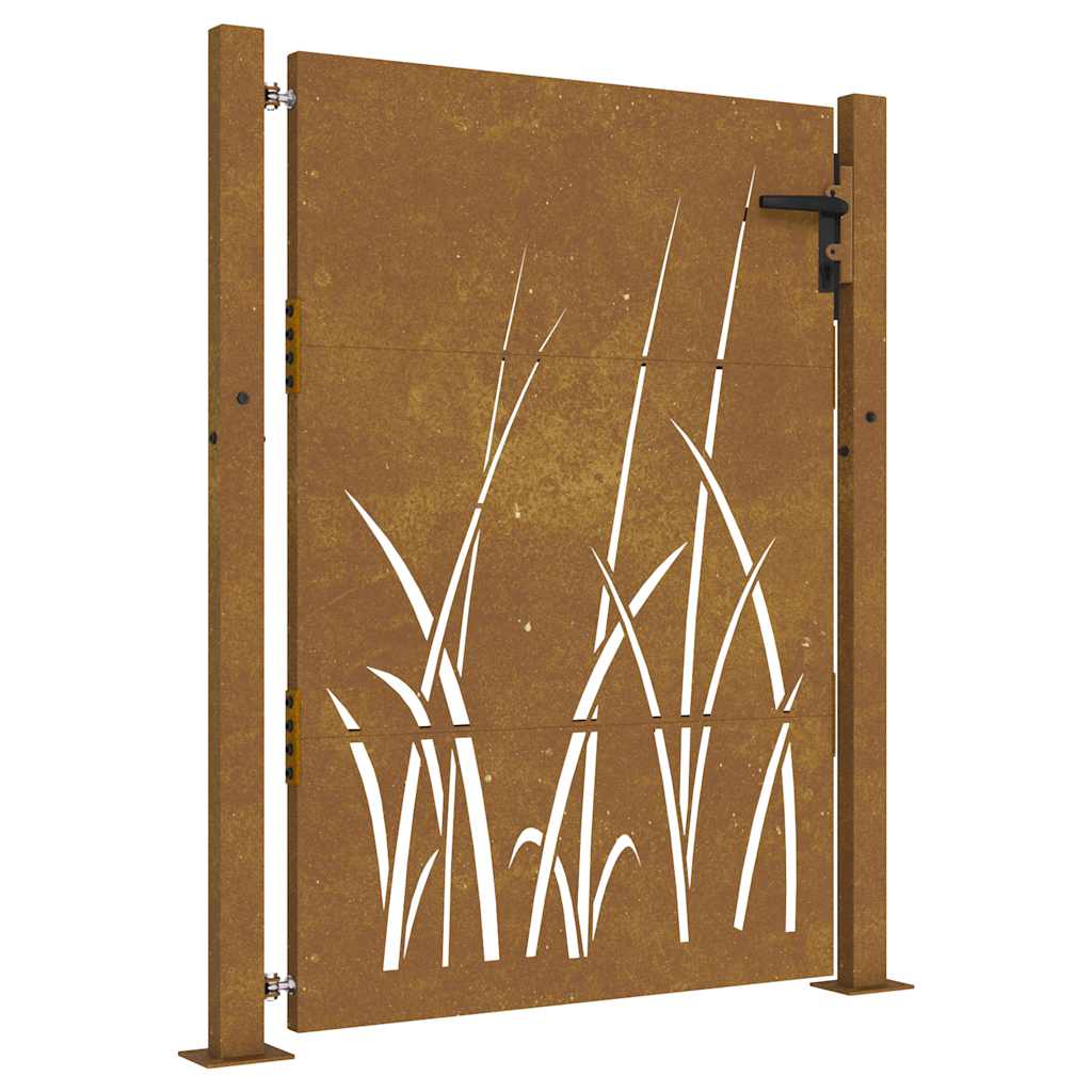 Poort 100x150 cm grasontwerp cortenstaal is nu te koop bij PeponiXL, paradijselijk wonen!