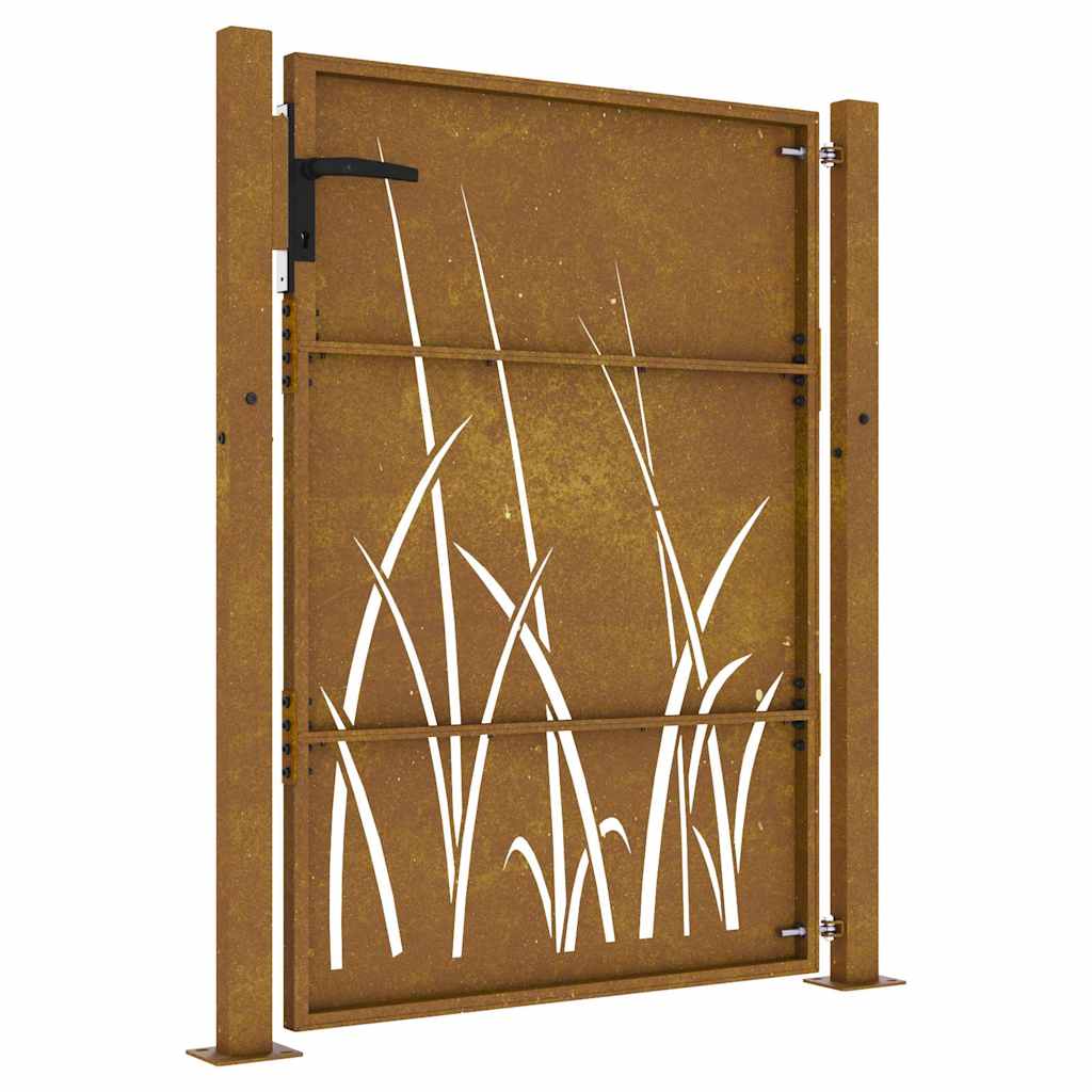 Poort 100x150 cm grasontwerp cortenstaal is nu te koop bij PeponiXL, paradijselijk wonen!