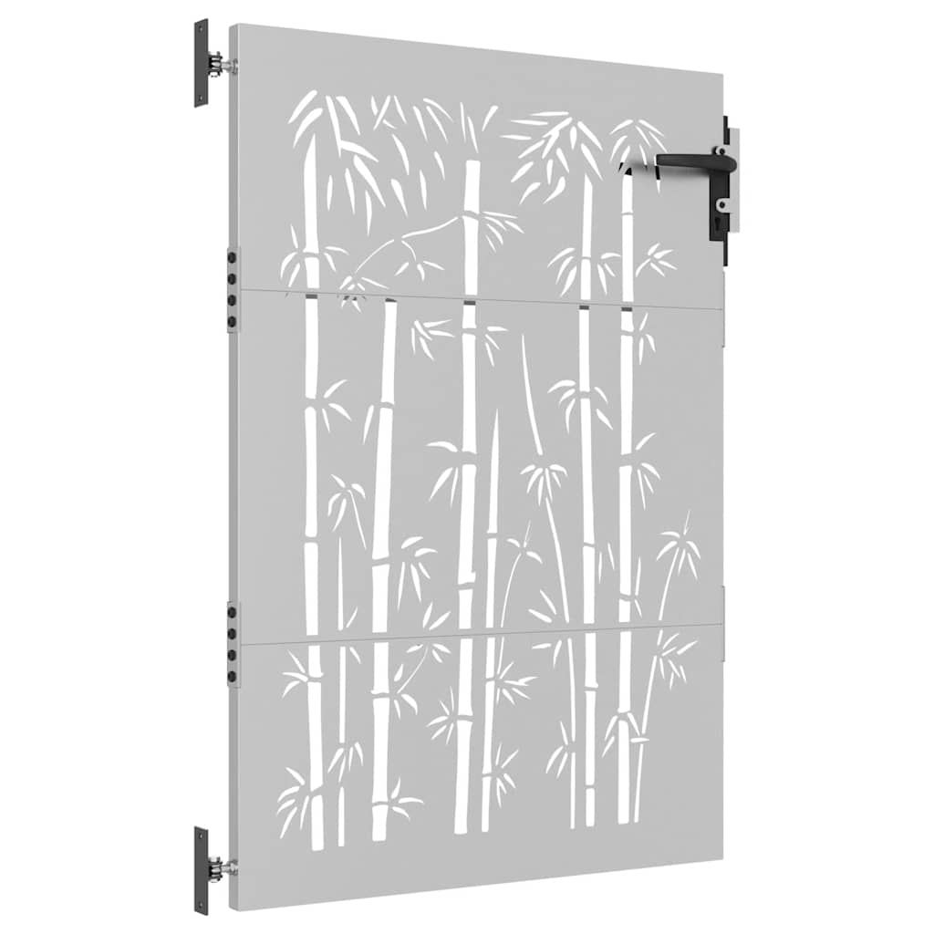 Poort 85x125 cm bamboe-ontwerp cortenstaal is nu te koop bij PeponiXL, paradijselijk wonen!