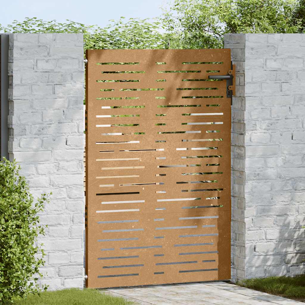 Poort 85x125 cm vierkant cortenstaal is nu te koop bij PeponiXL, paradijselijk wonen!