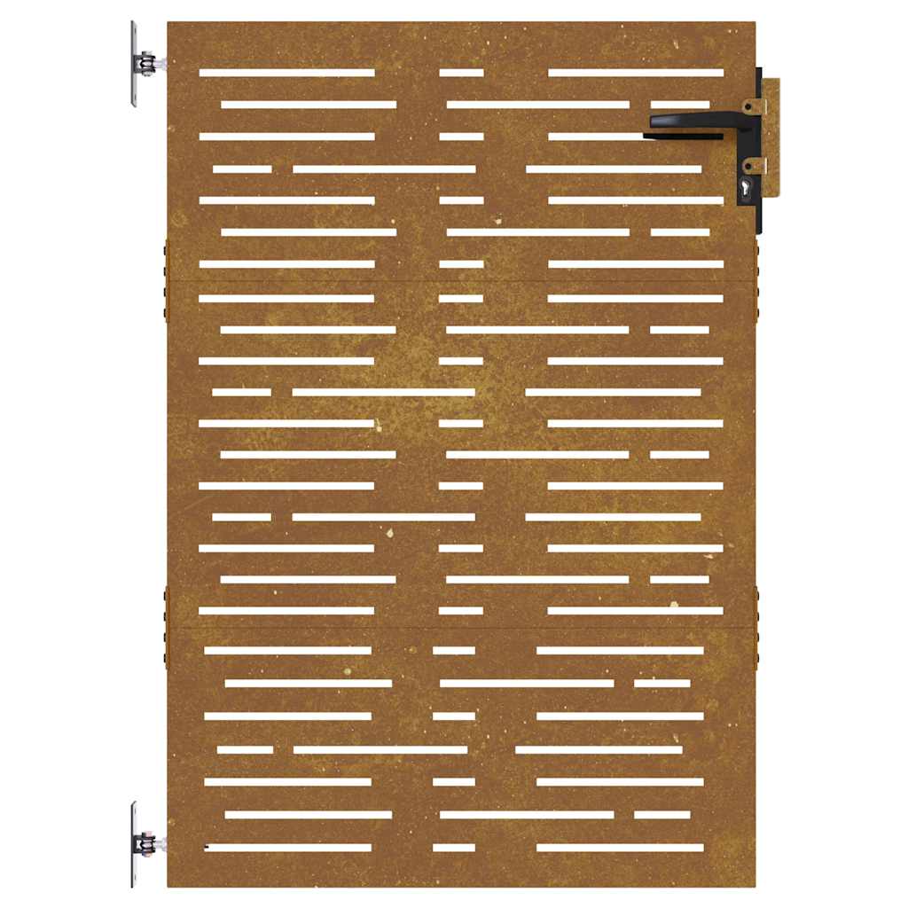 Poort 85x125 cm vierkant cortenstaal is nu te koop bij PeponiXL, paradijselijk wonen!