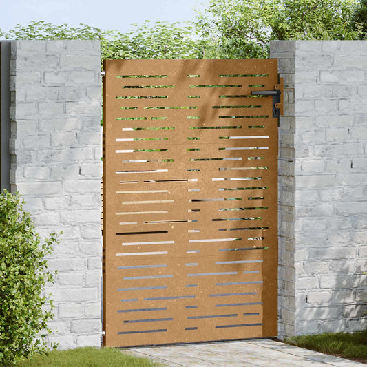 Poort 85x150 cm vierkant cortenstaal is nu te koop bij PeponiXL, paradijselijk wonen!