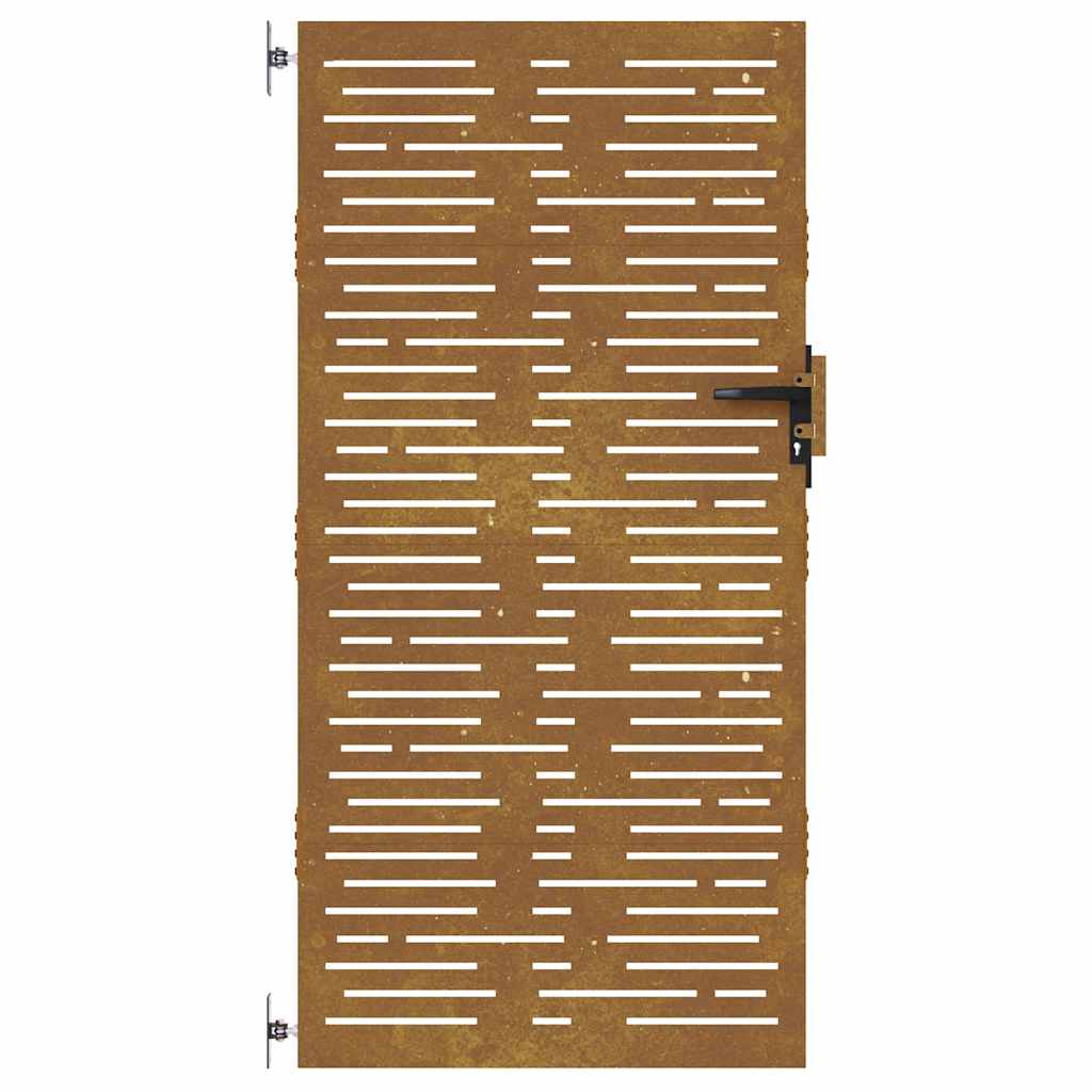 Poort 85x175 cm vierkant cortenstaal is nu te koop bij PeponiXL, paradijselijk wonen!