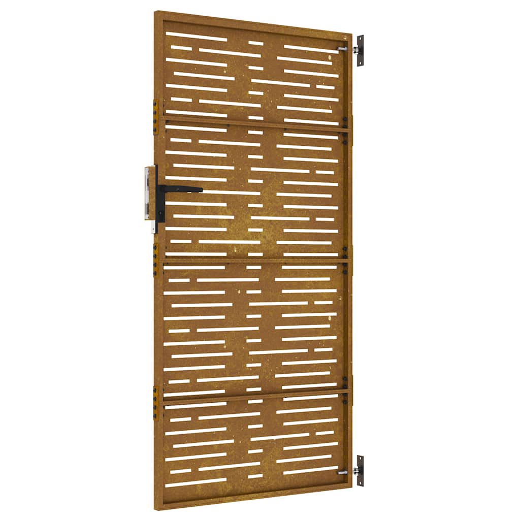 Poort 85x175 cm vierkant cortenstaal is nu te koop bij PeponiXL, paradijselijk wonen!
