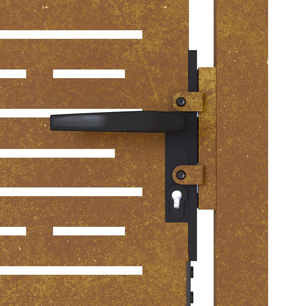 Poort 100x75 cm vierkant cortenstaal is nu te koop bij PeponiXL, paradijselijk wonen!