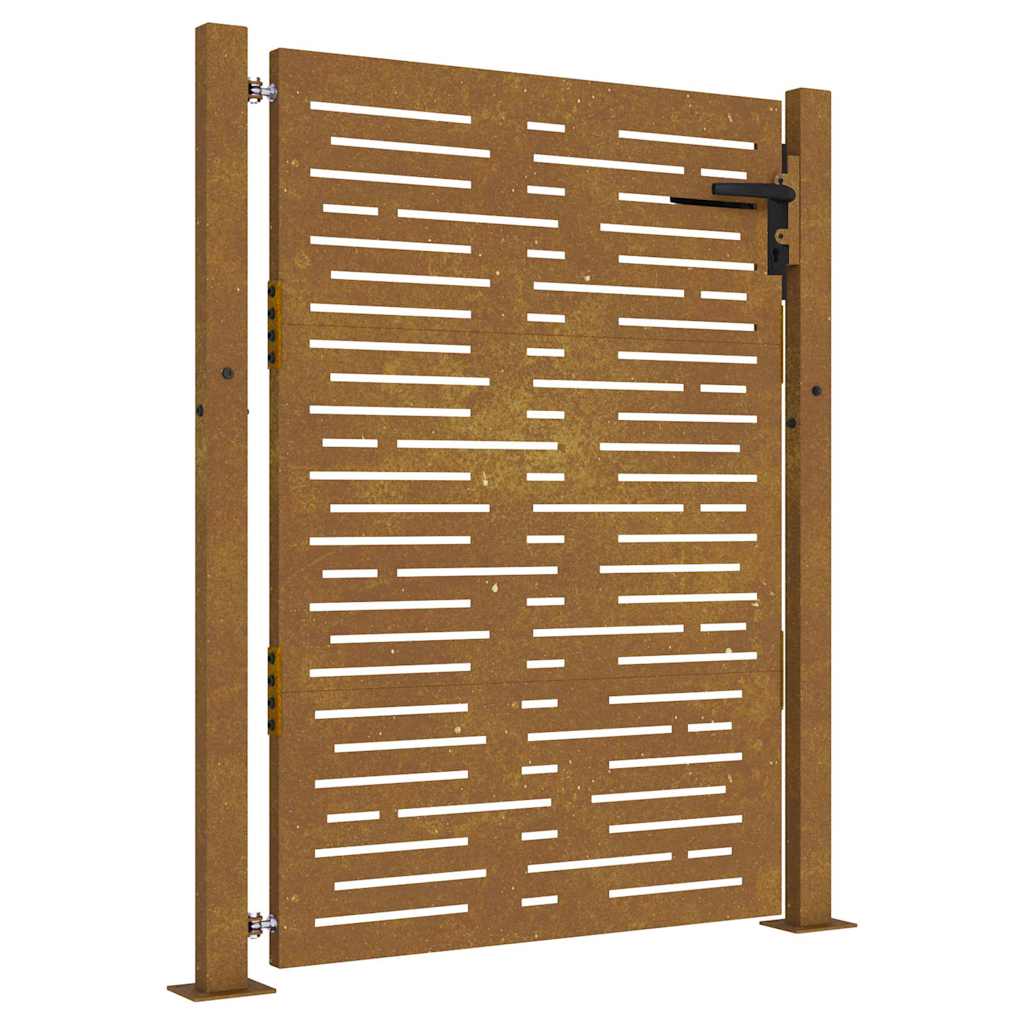 Poort 100x150 cm vierkant cortenstaal is nu te koop bij PeponiXL, paradijselijk wonen!