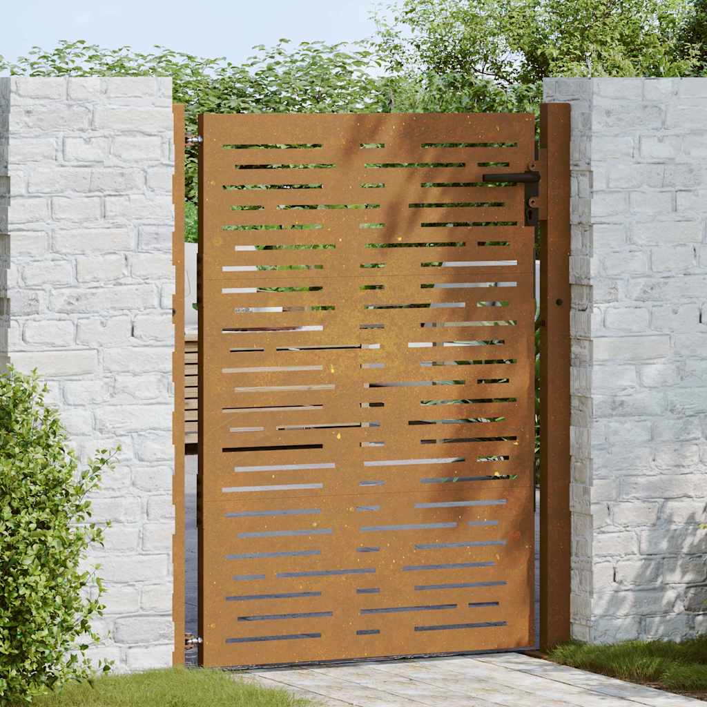 Poort 100x150 cm vierkant cortenstaal is nu te koop bij PeponiXL, paradijselijk wonen!